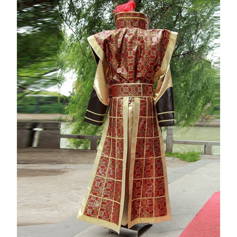 Chinese Ancient Soldier Hanfu General Warrior Swordsmen Cosplay Costumes For Mens Armor Drama 8194